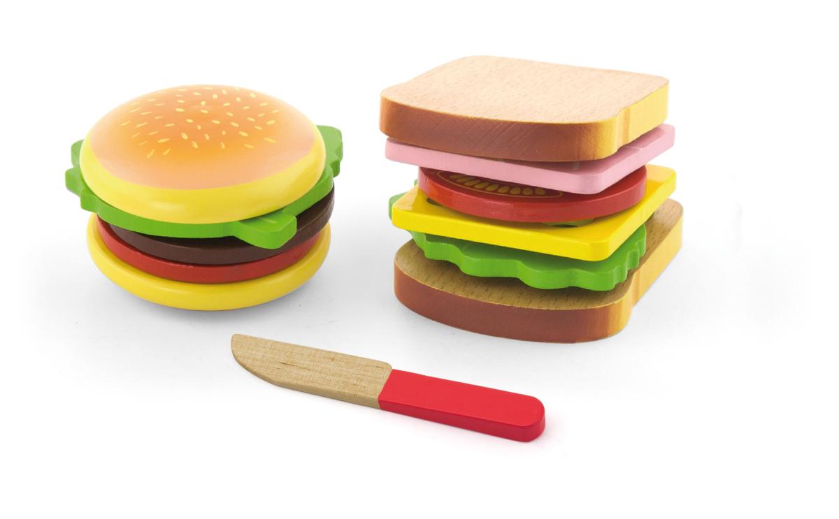 Aliments miniatures Viga 50810 - Hamburger et Sandwich