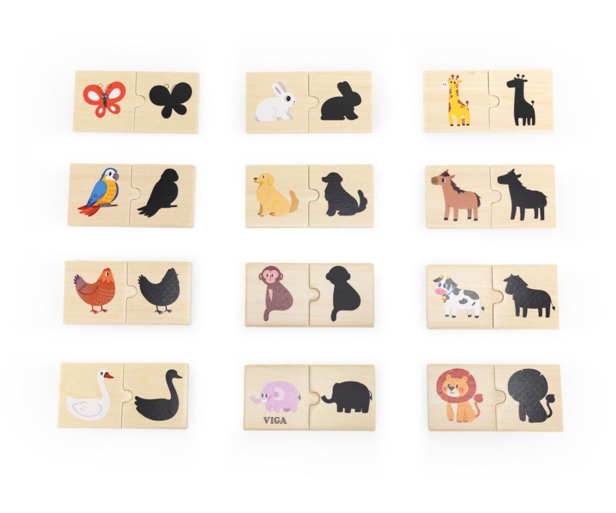 Puzzle d'association d'ombres Viga 44747