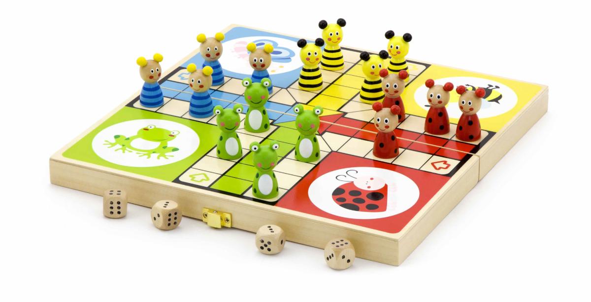Jeu de société Viga 50064 Ludo (Petits Chevaux)