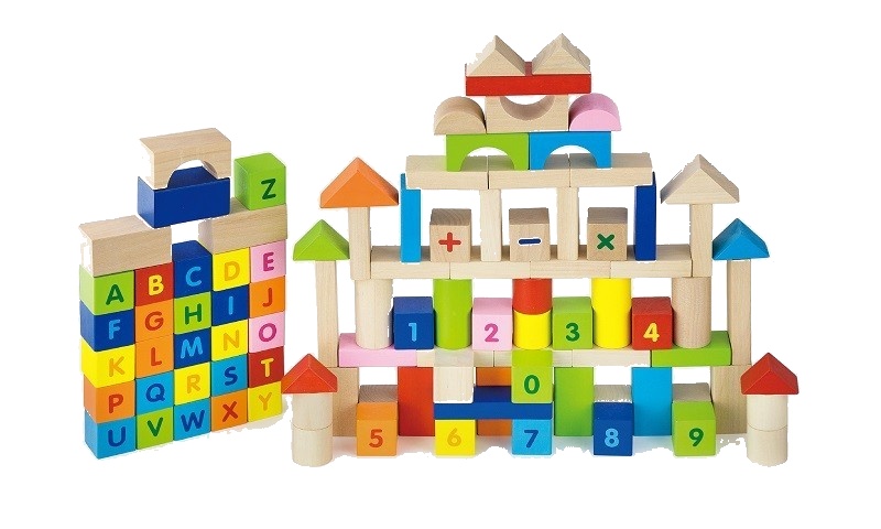 Set de blocs 100pcs Viga 50288 - Alphabet et Chiffres