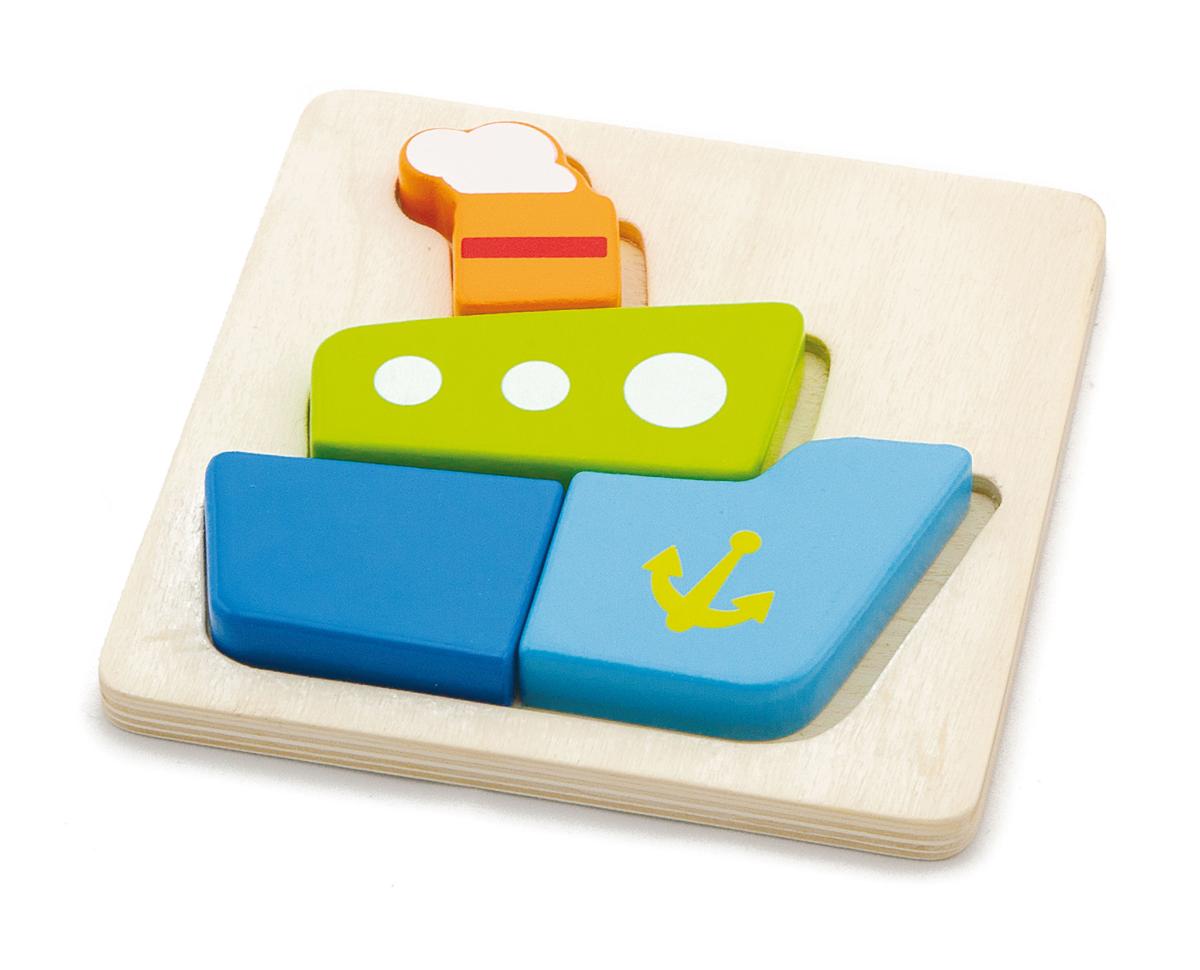 Puzzle à blocs pratique Viga 50171 - Bateau