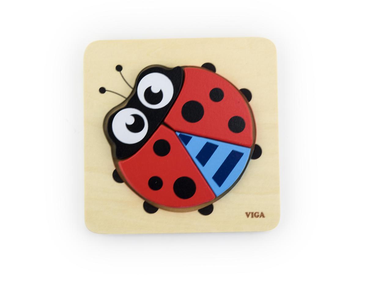 Puzzle pratique Viga 50168 - Coccinelle