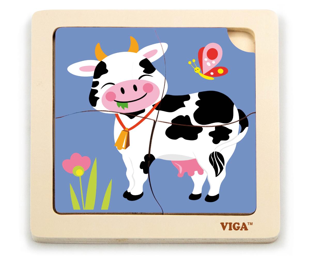 Puzzle pratique Viga 51313 - Vache