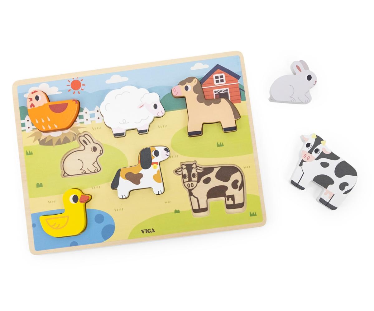 Puzzle à grosses pièces Viga 44702 - Ferme