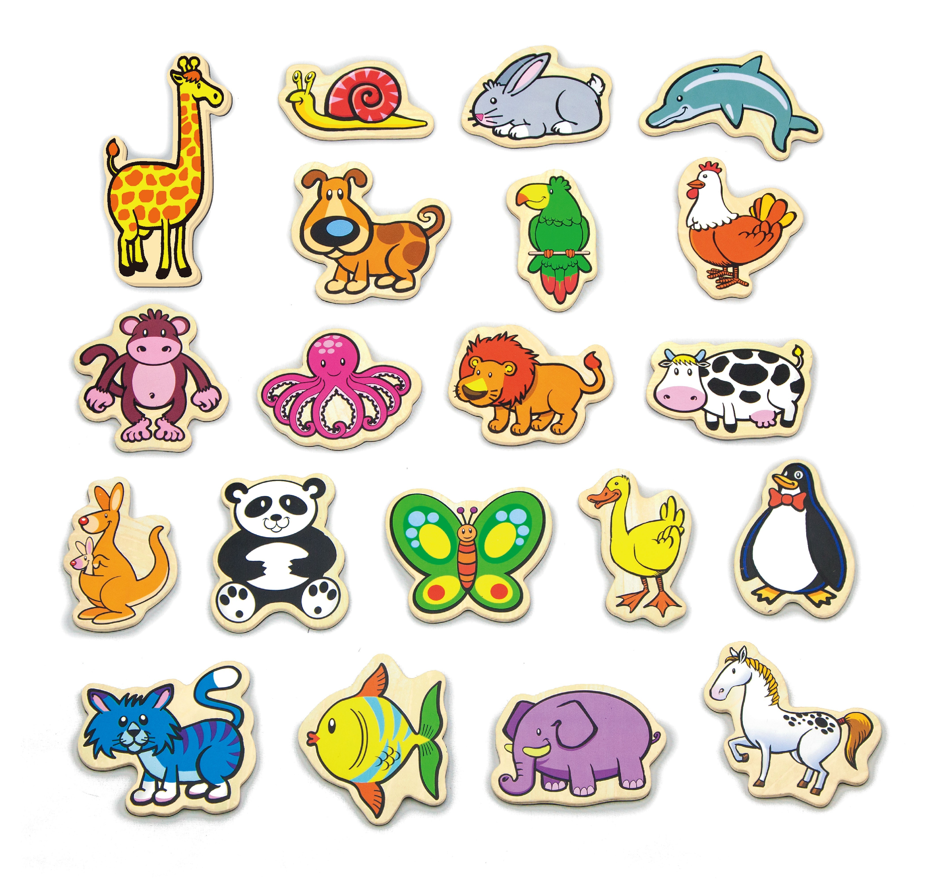 Animaux magnétiques Viga 58923Vg (20Pcs)
