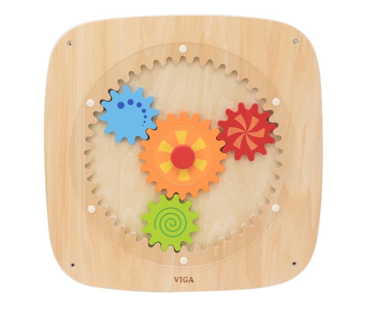 Panneau d'activité mural Viga 44808FSC - Engrenages colorés