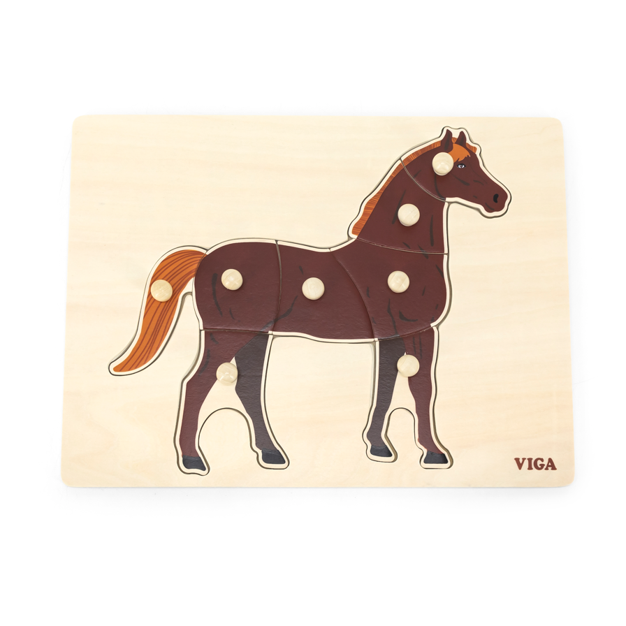 Puzzle Montessori Viga 44607 Cheval