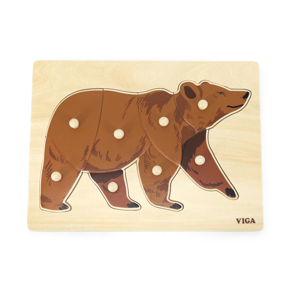 Puzzle Montessori Viga 44606 Ours
