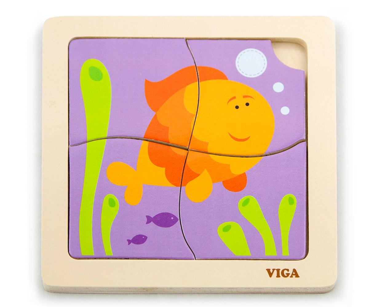 Puzzle plat pratique Viga 50144 - Poisson