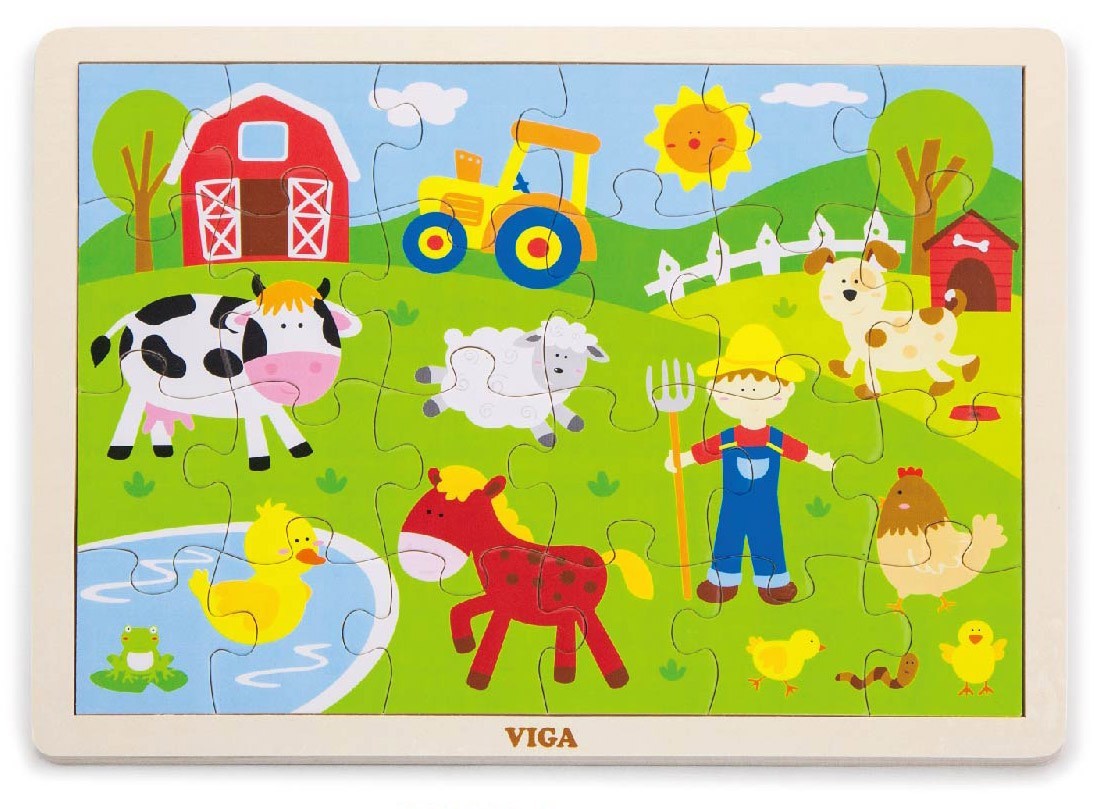 Puzzle 24 pièces Viga 50197 - Ferme