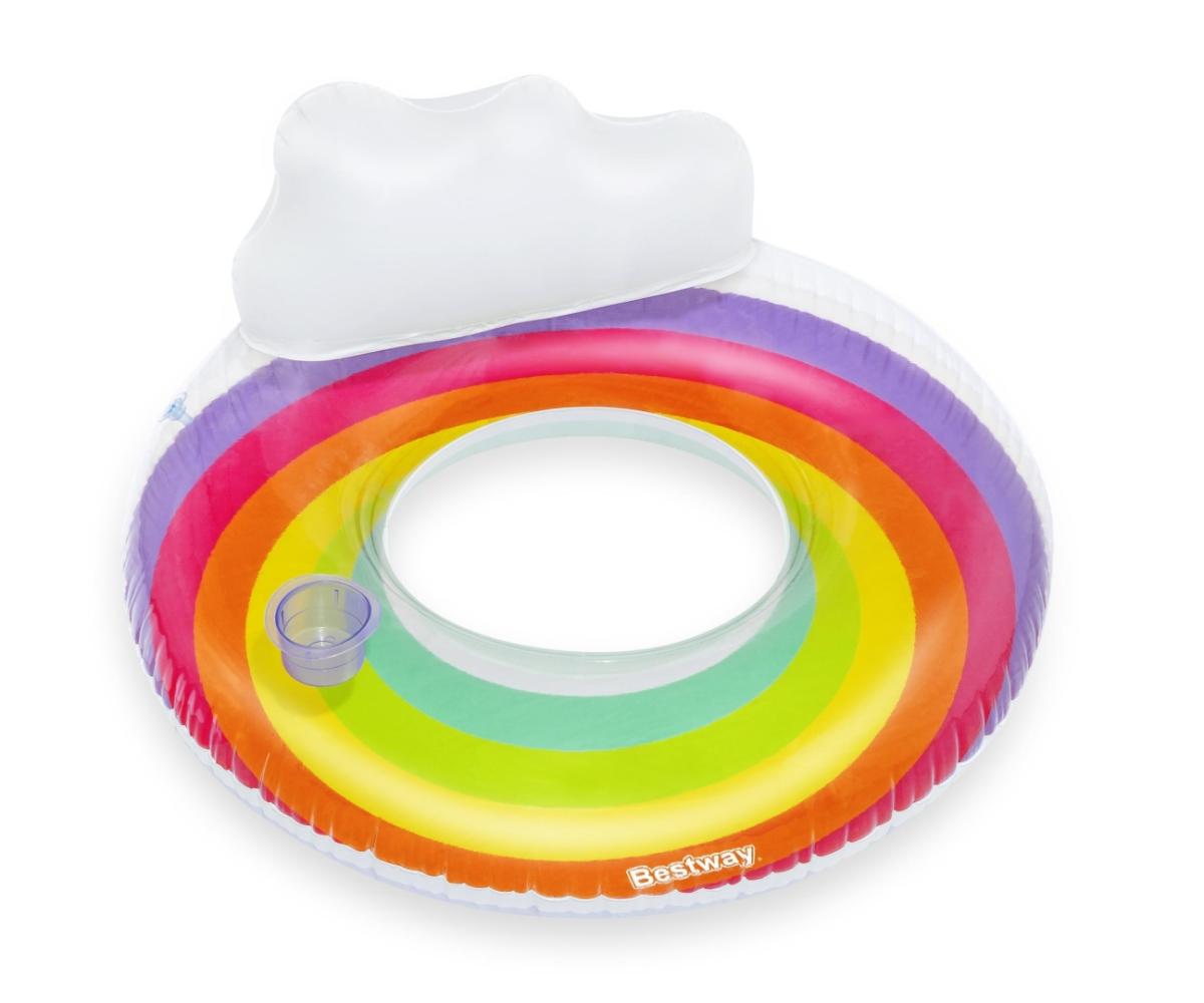 Bouée piscine arc-en-ciel Bestway 43647 1.07m