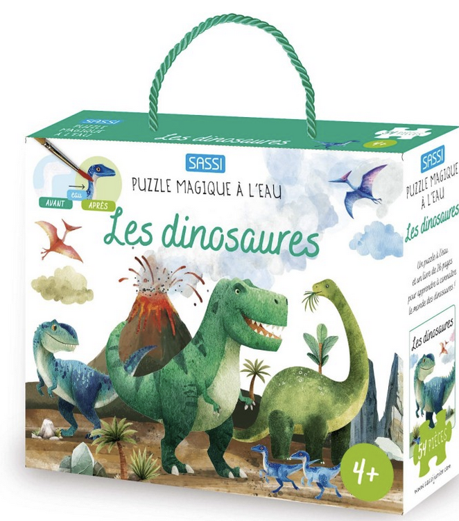 Puzzle magique à l'eau - Les dinosaures