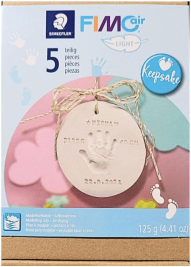 FIMO Kit Air Light Naissance - Kit Empreinte Bébé
