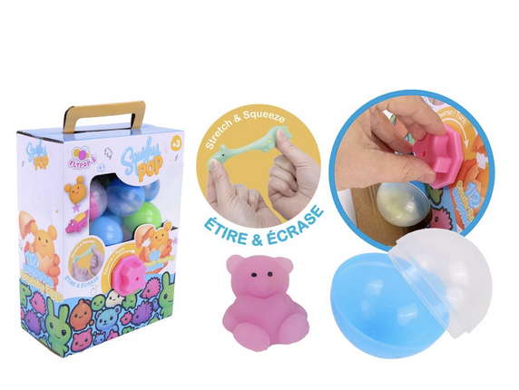 Distributeur de 12 oeufs surprises minis squishy - MGM