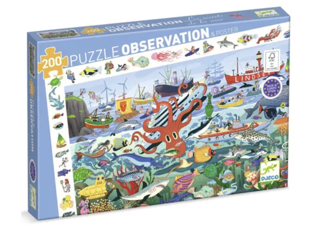 Puzzle Observation - les secret de la mer - 200 pcs
