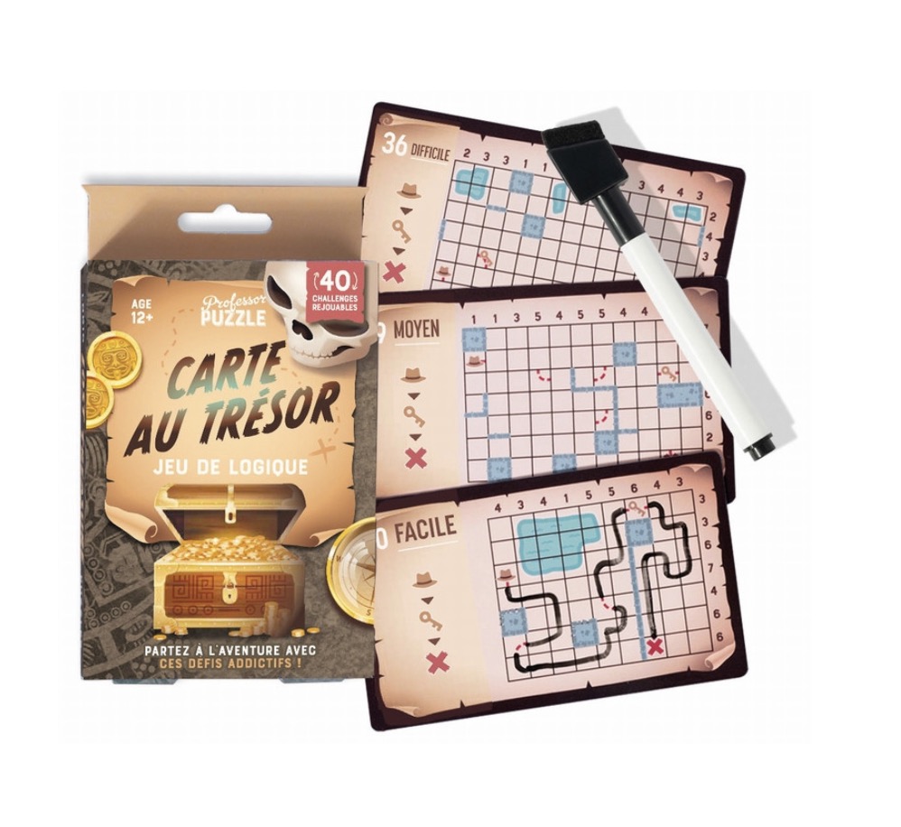 Carte au tresor - jeu de logique