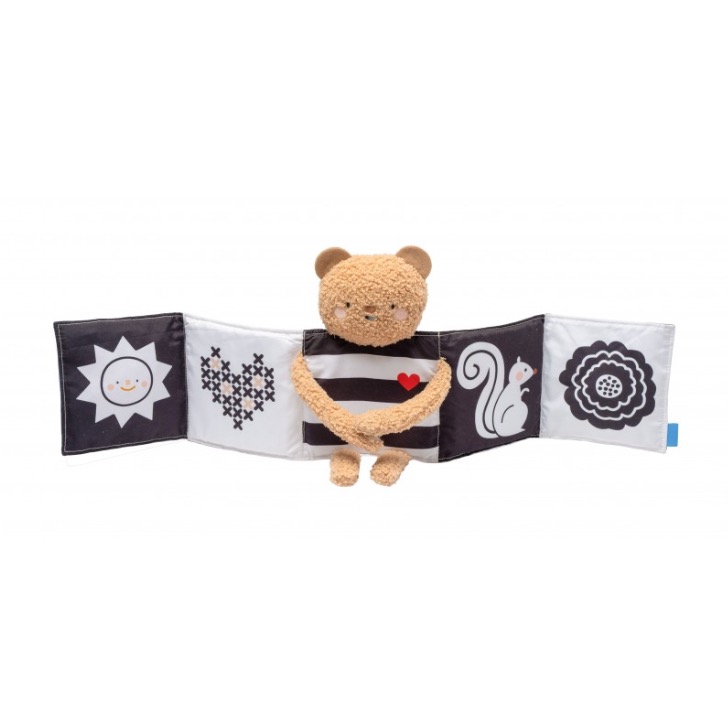 Livre ourson calin - Noir et blanc