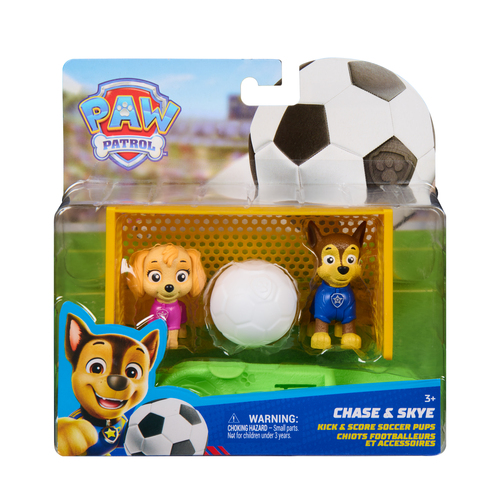 Chiots footballeurs Chase et Skye - Pat Patrouille - Spin master