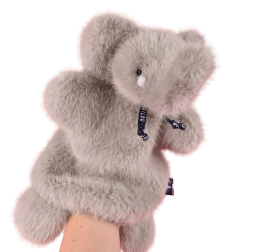 Sowen Marionnette Elephant gris souris