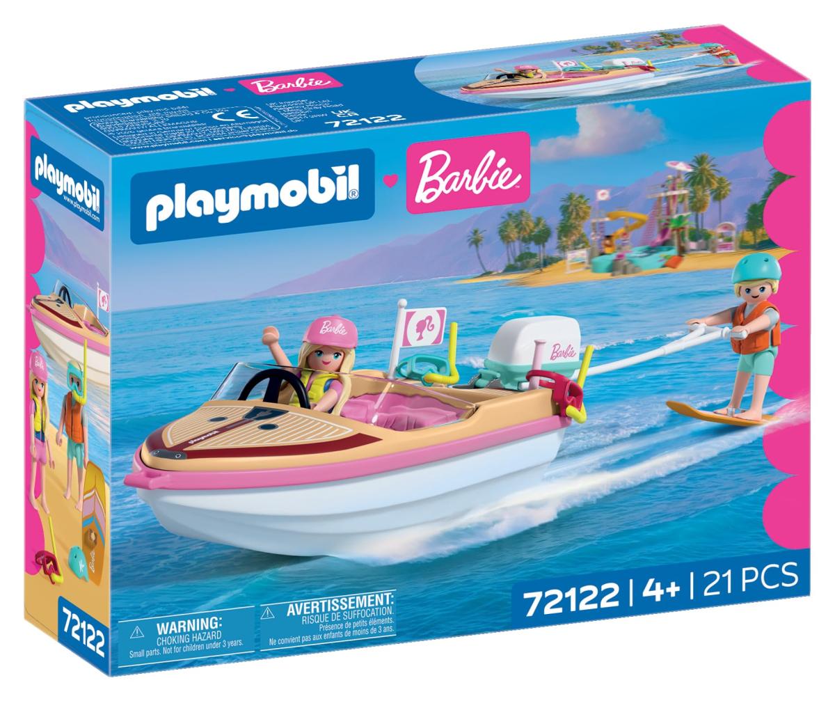 72122 Bateau d Aventure Rapide avec Barbie et Ken