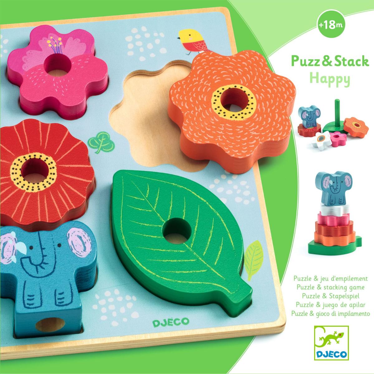 Puzz and Stack Happy - puzzle en bois