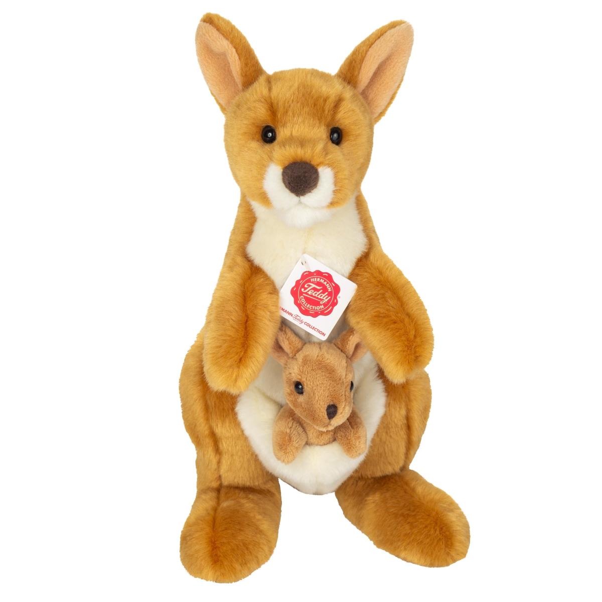 peluche Kangourou avec bébé 30 cm