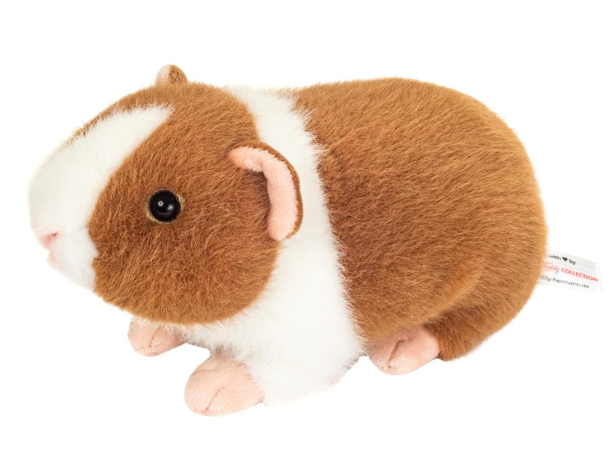 peluche Cobaye brun-clair/blanc 19 cm