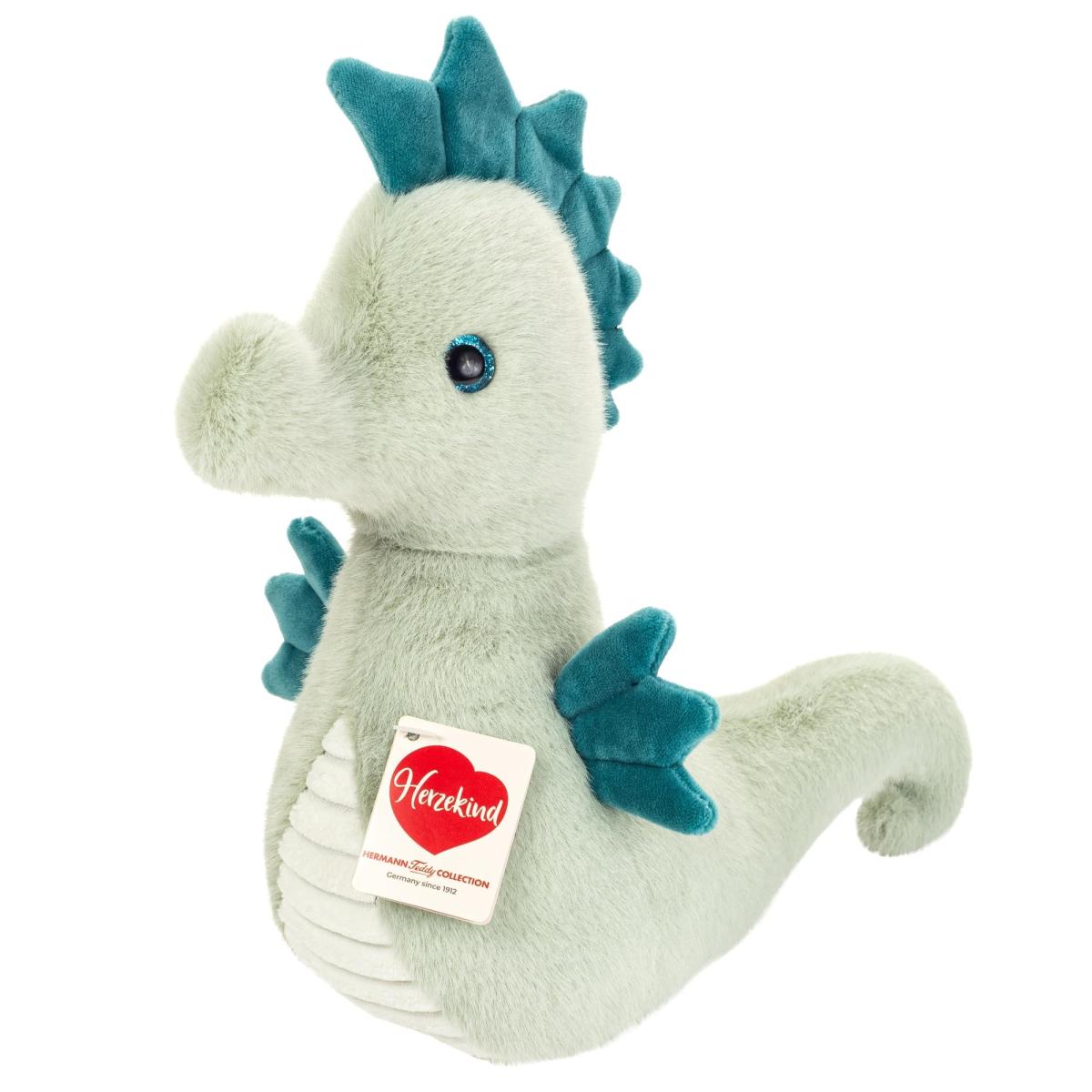 peluche Hippocampe Melba vert sauge 23 cm