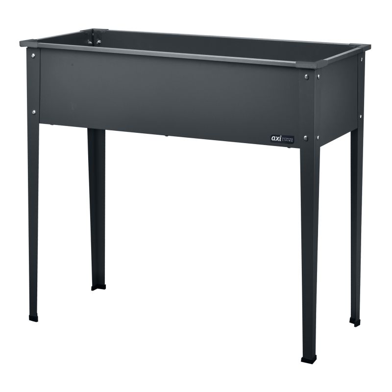 Jardinière surélevée en métal anthracite