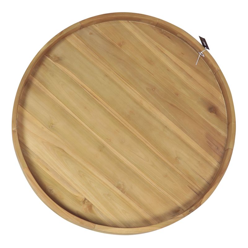Dewi Plateau en teck Rond - 60 cm