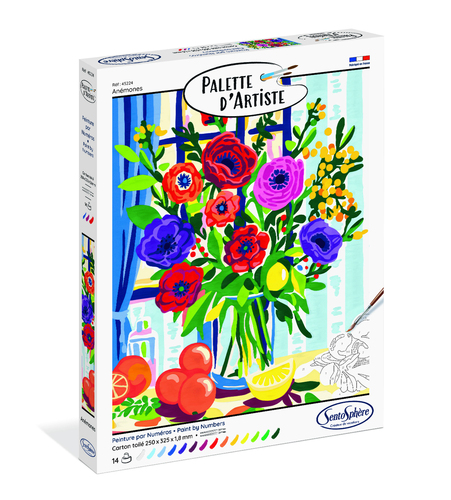PALETTE D'ARTISTE  - Anémones
