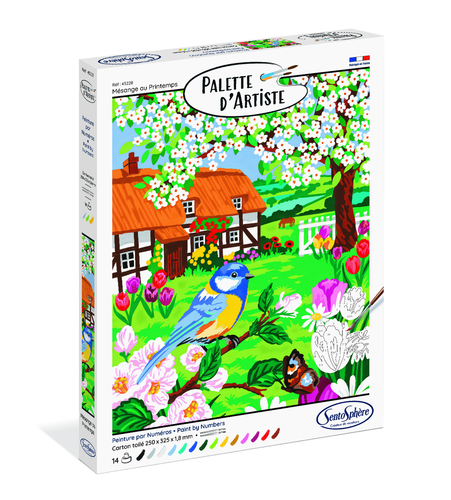 PALETTE D'ARTISTE - Mésange au Printemps