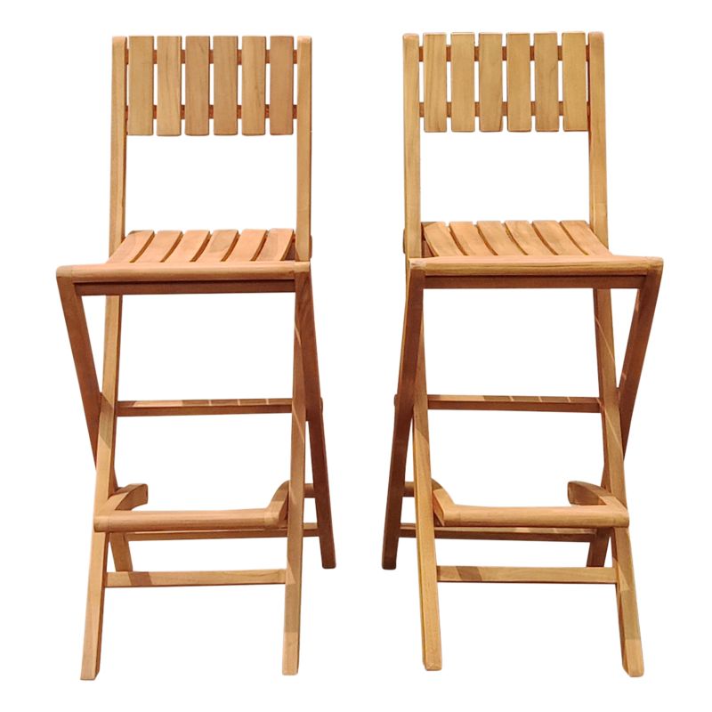 Tabourets de bar pliables - Lot de 2 - Bruno