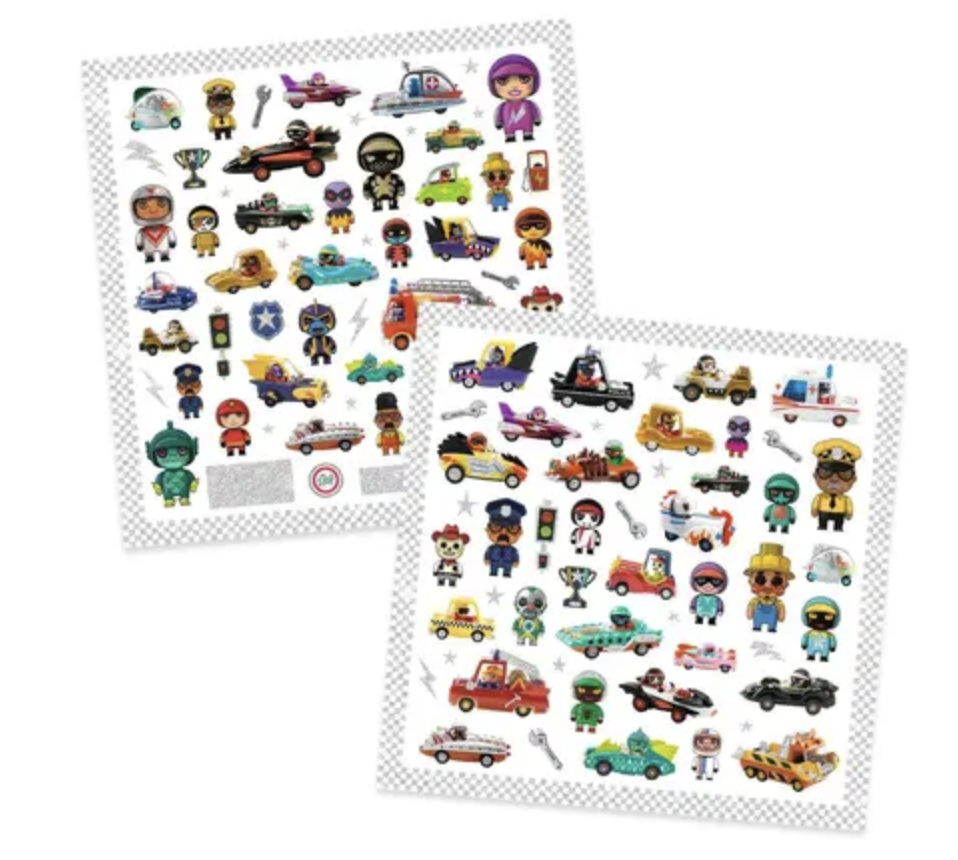 STICKERS TEXTURES - Le monde des CRAZY MOTORS