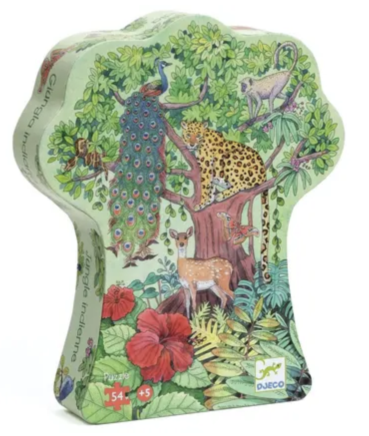 PUZZLE SILHOUETTE - Jungle indienne - 54 pcs