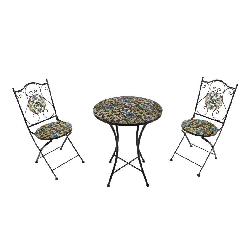 Chaise Bistrot Mosaïque Yellow Breeze Amélie