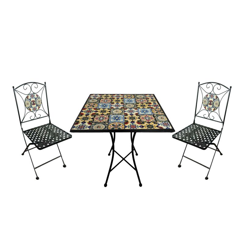 Chaise Bistrot Mosaïque Yellow Breeze Camilla