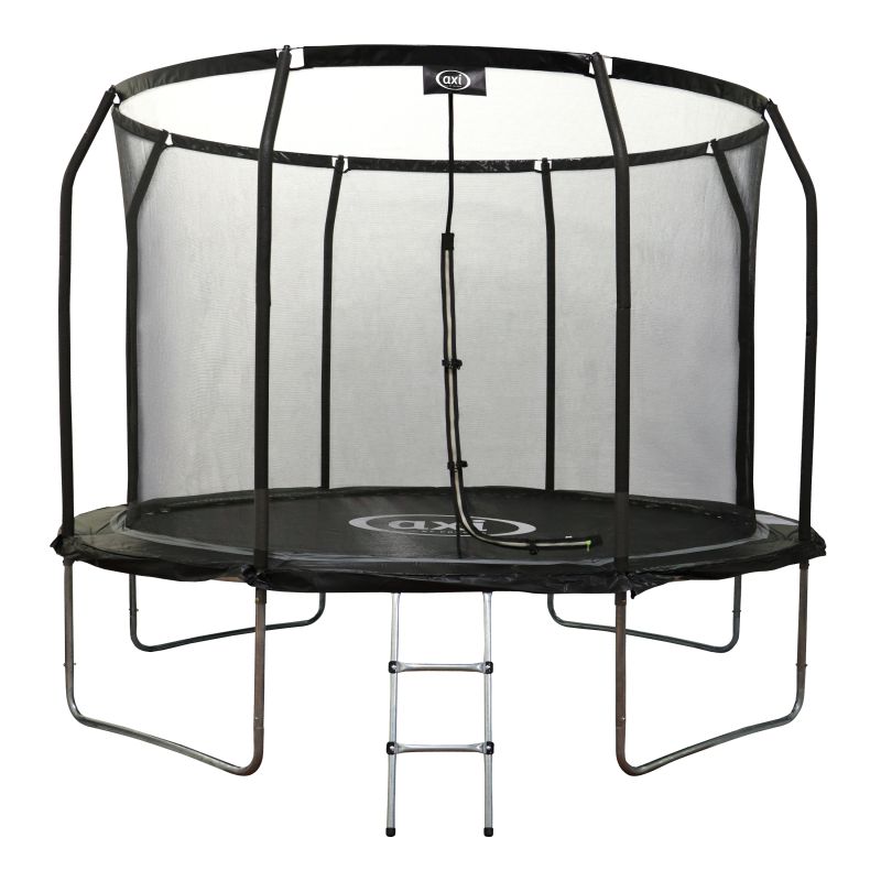 Trampoline - 305 cm avec échelle - Hors sol - Noir Houston