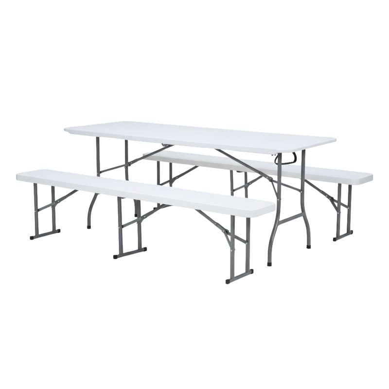 Table et Bancs de brasserie pliable Elba