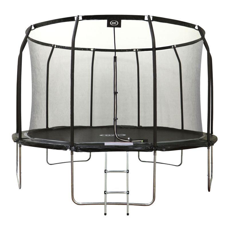 Trampoline - 366 cm avec échelle - Hors sol - Noir Houston