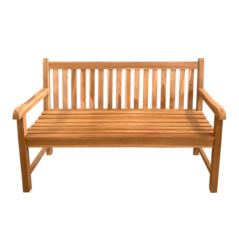 Banc de jardin en teck - 150 cm 6 Nowi