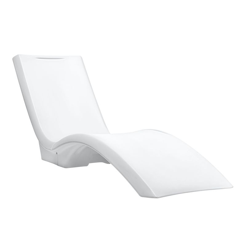 Chaise longue de piscine blanche Vero