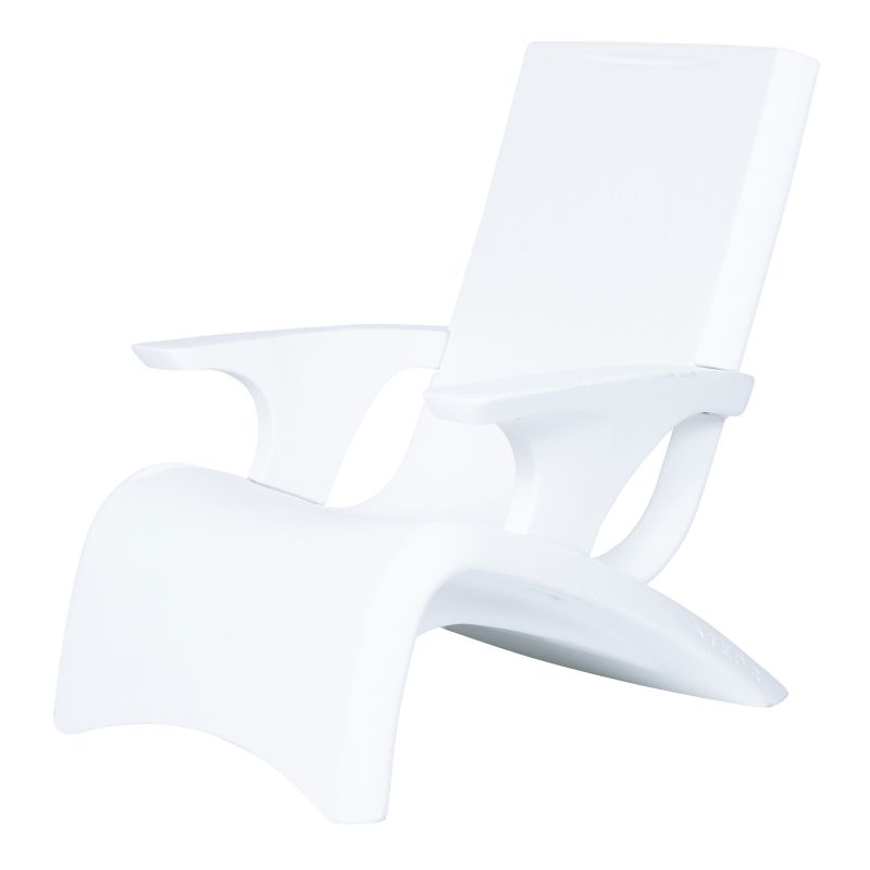 Chaise Adirondack de piscine blanche Vero