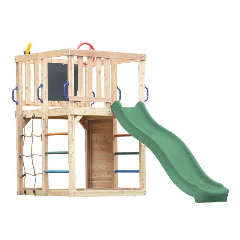Aire de jeux - Toboggan vert - Sam