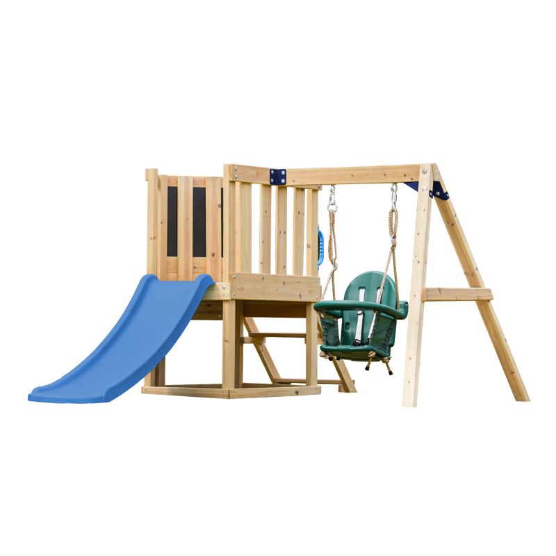Mini Aire de jeux - Toboggan bleu - Timo