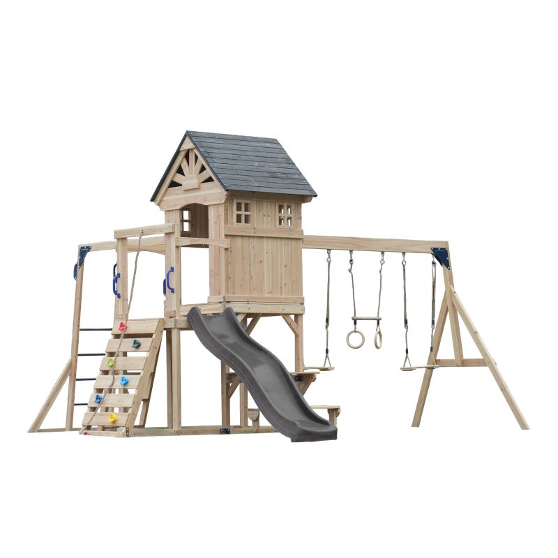 Aire de jeux - Toboggan gris - Duncan