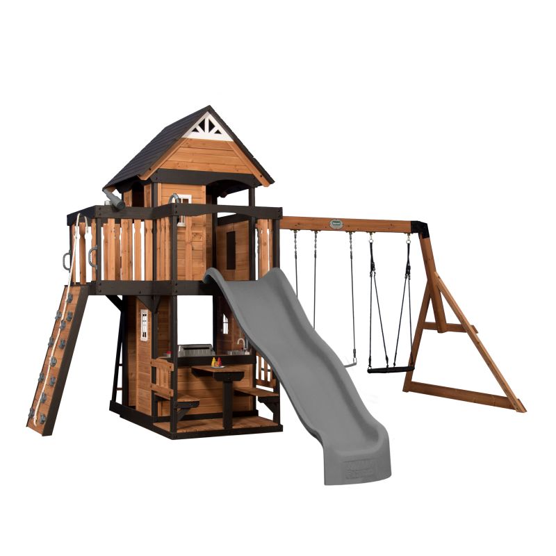 Aire de jeux avec balançoire et toboggan - Canyon Creek