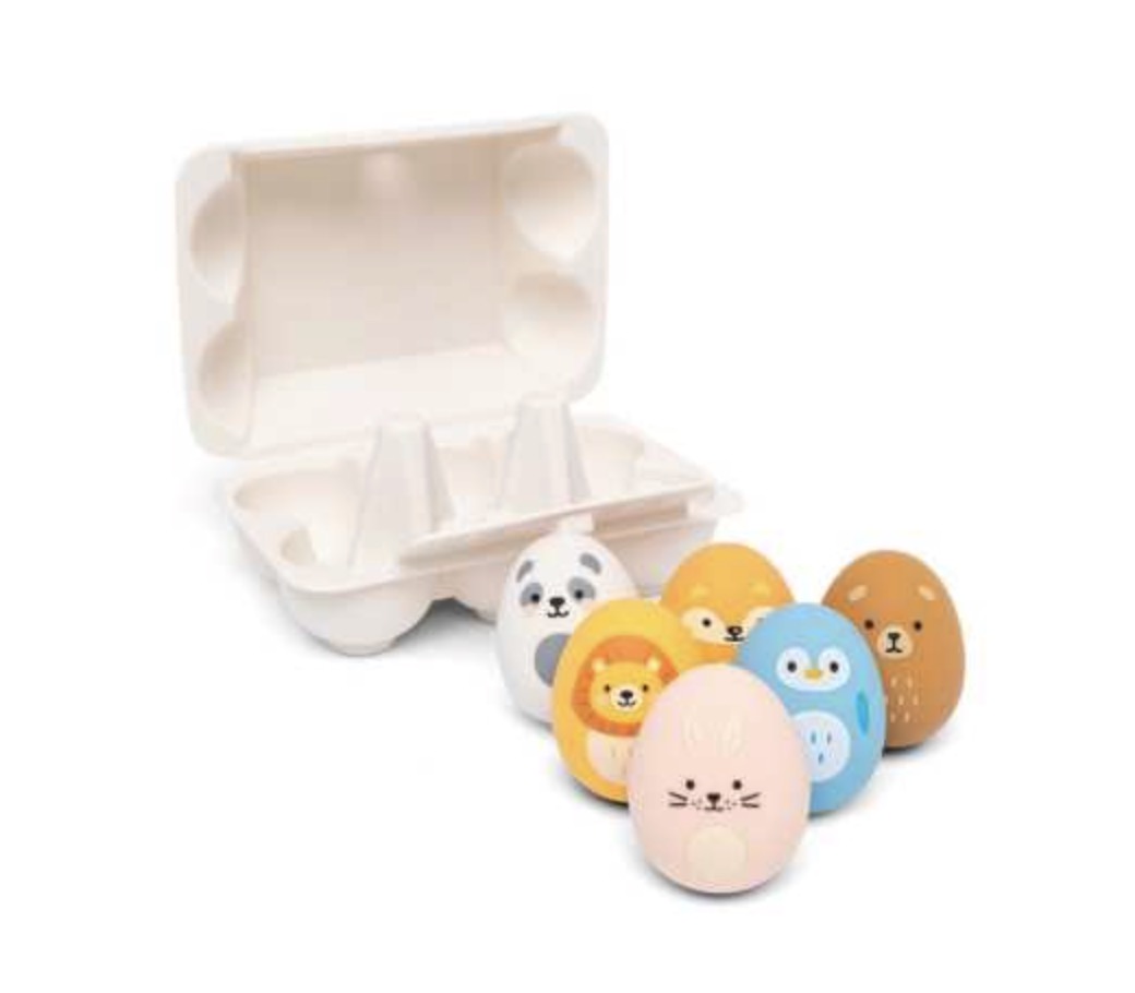 Hochets colorées - petits oeufs