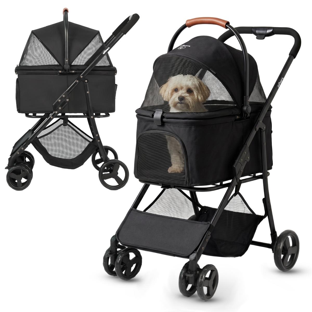 Poussette pour animaux QPPET Bobbie Noire