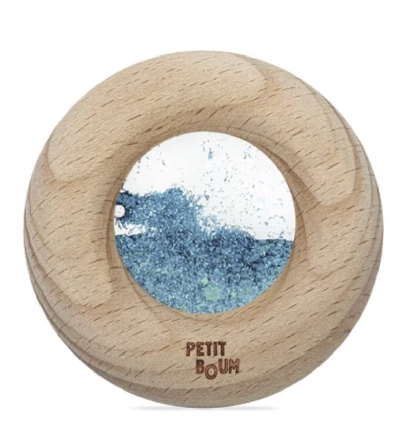 Petit boum - Donut hochet turquoise